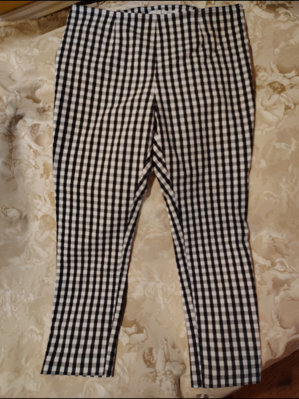 A New Day Black & White Gingham Women's Pants